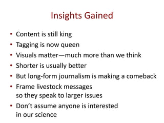 Social media for engagement and influencing in livestock research for development