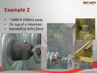 Example 2
• ~1000 ft (300m) away
• On top of a mountain
• Standoff of 65ft (20m)
 