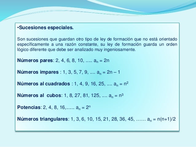 Sucesiones Matemáticas