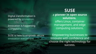 SUSE Corporate solution overview SEA region | PPTX