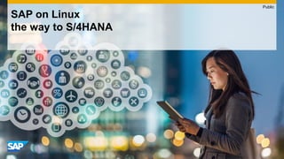 SAP on Linux
the way to S/4HANA
Public
 