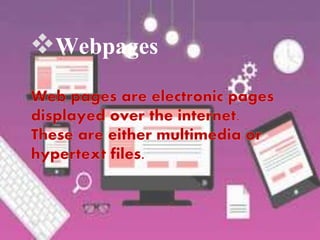 Webpages
 