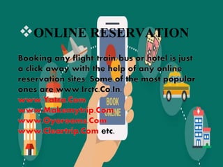 ONLINE RESERVATION
 