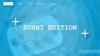 SUSHI EDITION
About Food Marketing
Our Menu
 