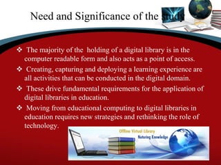 "Application of digital library in learning" | PPTX | Browsers ...