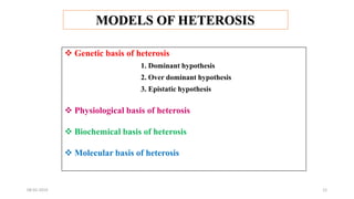 Heterosis Graph heterosis new insights into old topic by revisiting the magic of ...