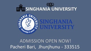 Singhania university never fake by deepikadigital - Issuu