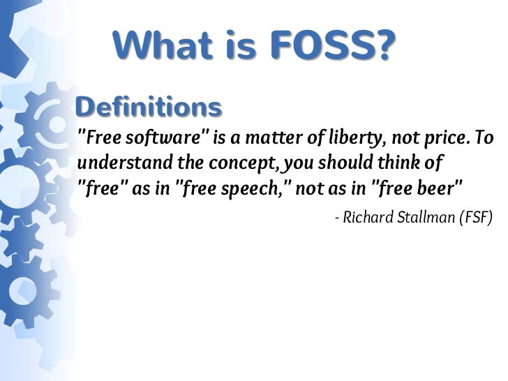 Introduction to FOSS