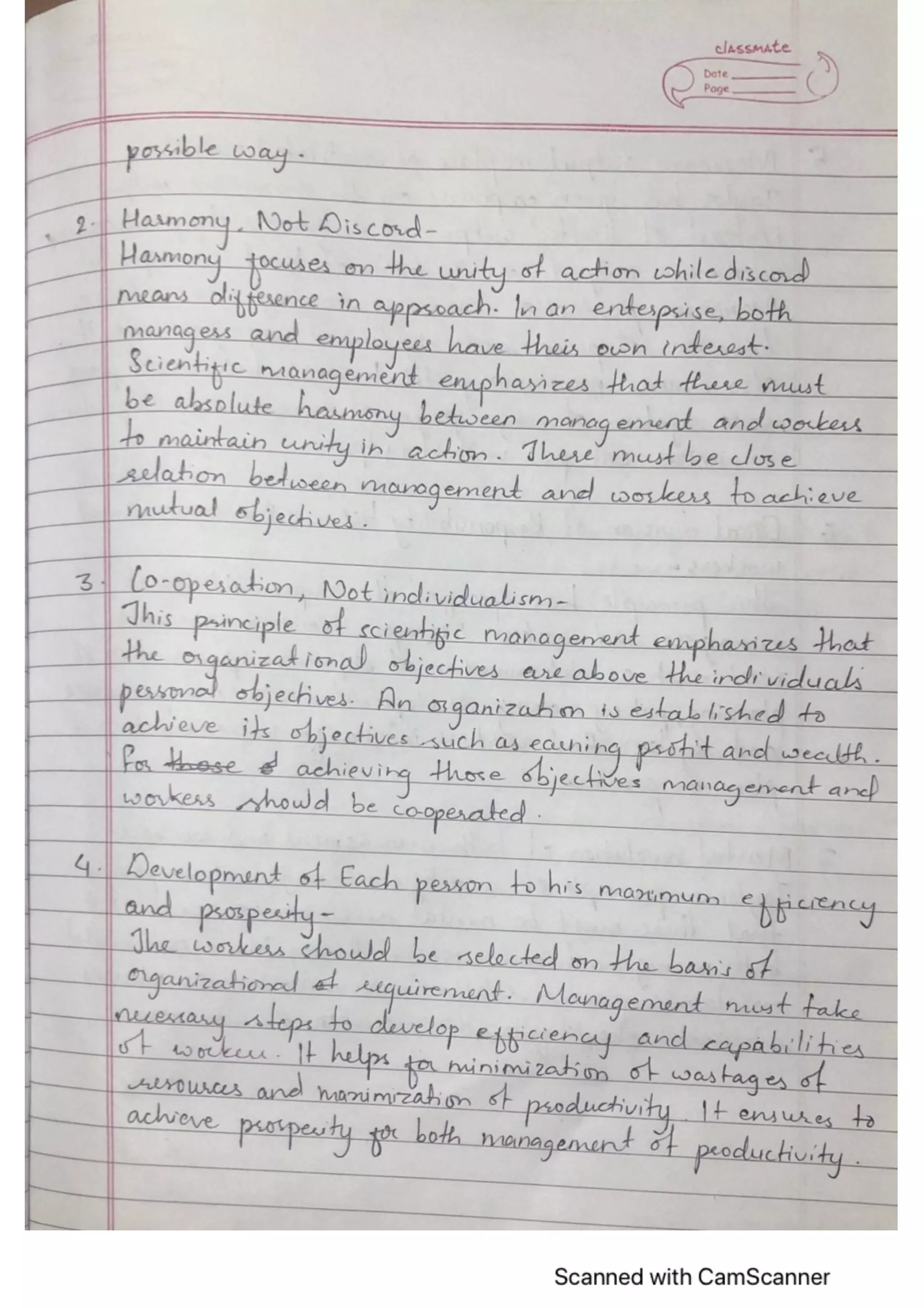 Management, Principle of Management (6 Questions answers) NEB XII