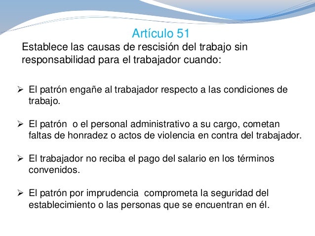 Despido Justificado Ley Federal Del Trabajo