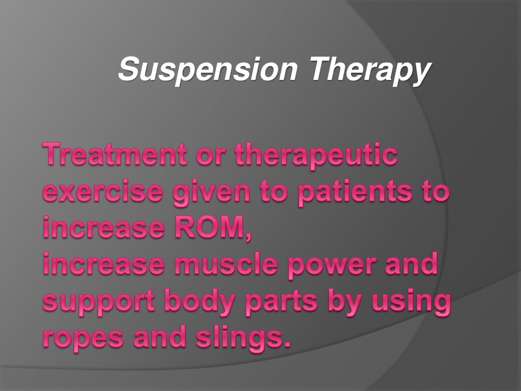Suspension Therapy