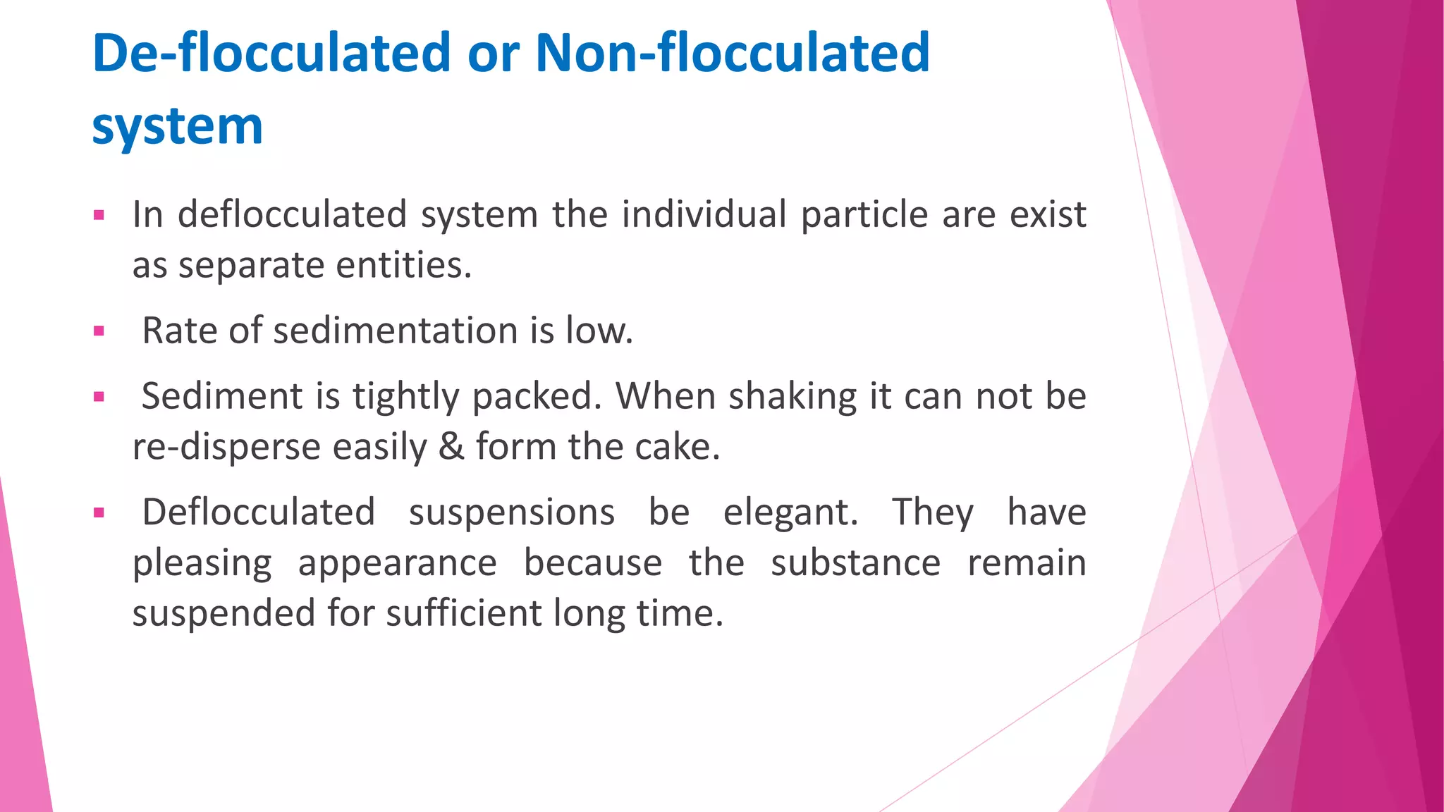 Deflocculated Particle System Suspension | PPTX