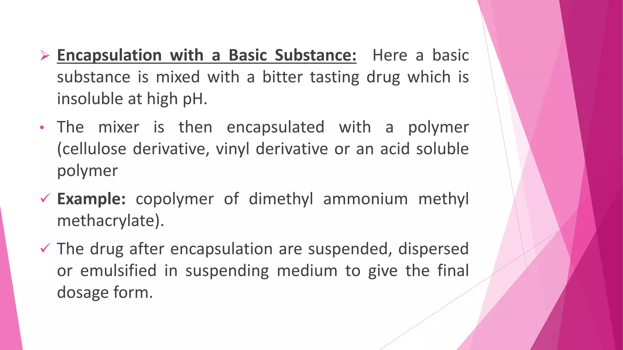 Encapsulation Solubility Suspension | PPTX