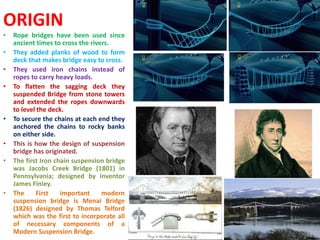 suspension bridge ppt | PPTX