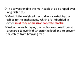 Suspension bridges | PPTX