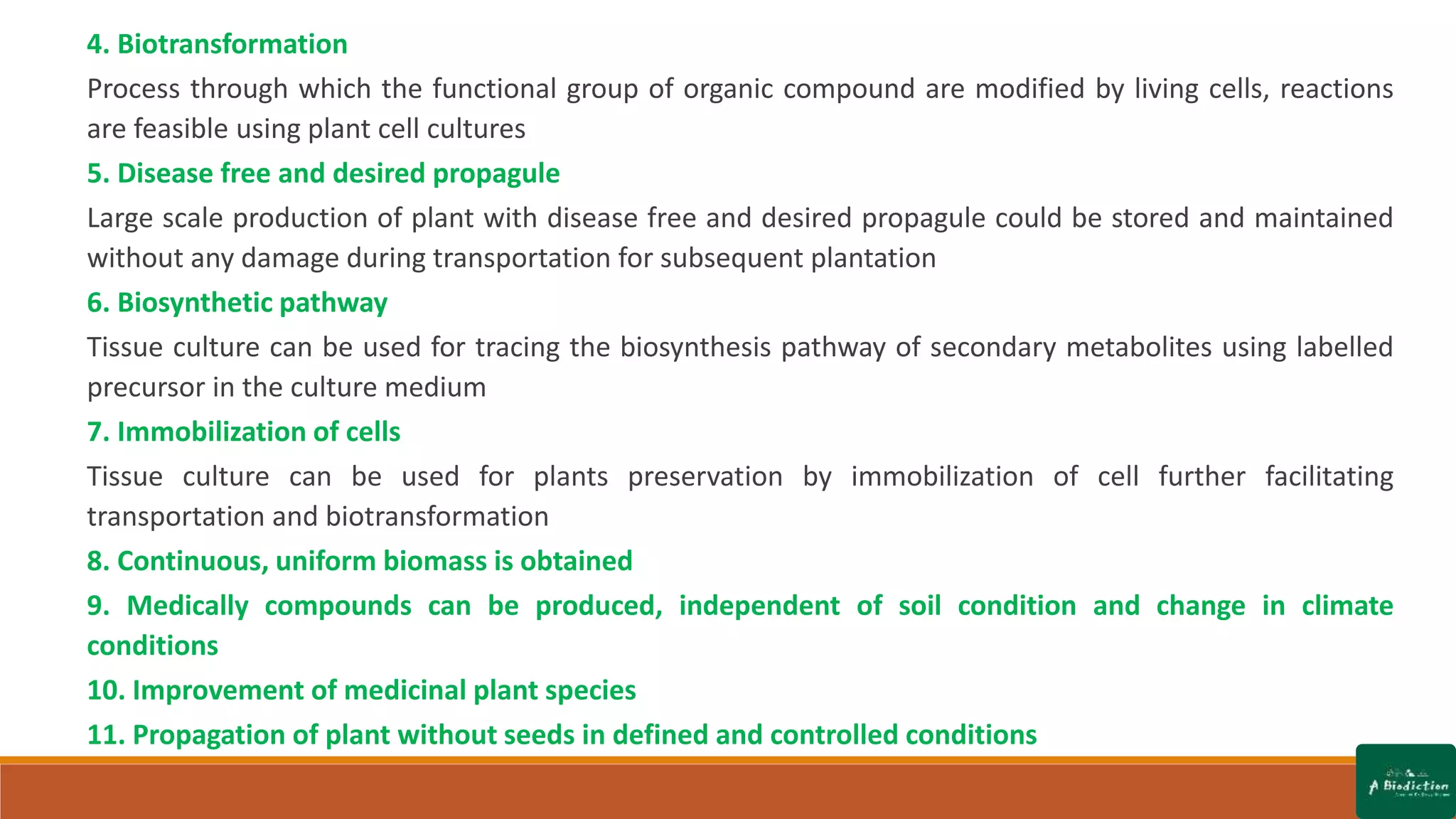 Cell Suspension Culture in Plants | PPTX