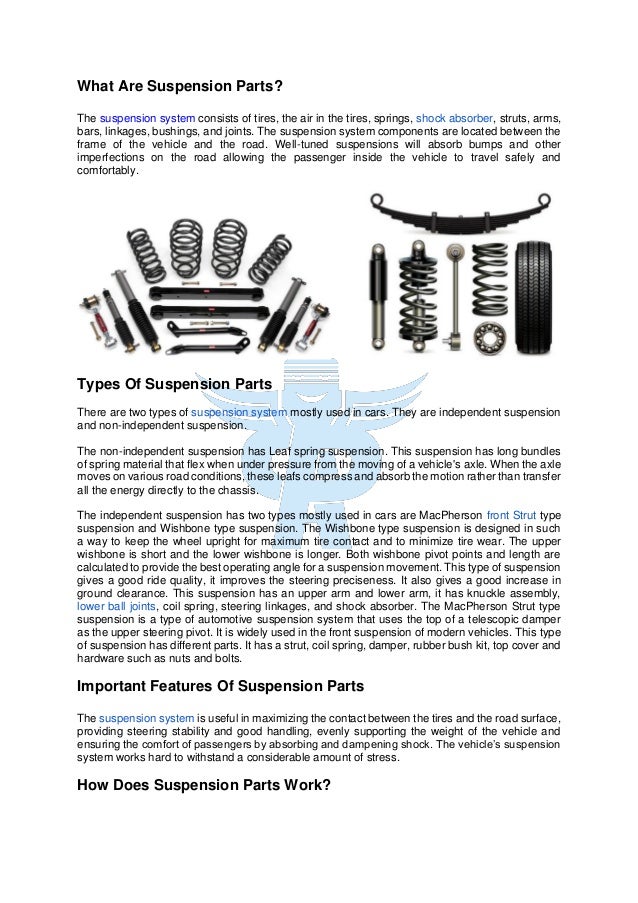 Car Suspension parts