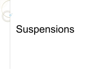 Suspensions
 