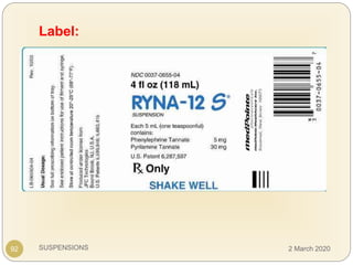 SUSPENSIONS
Label:
92 2 March 2020
 