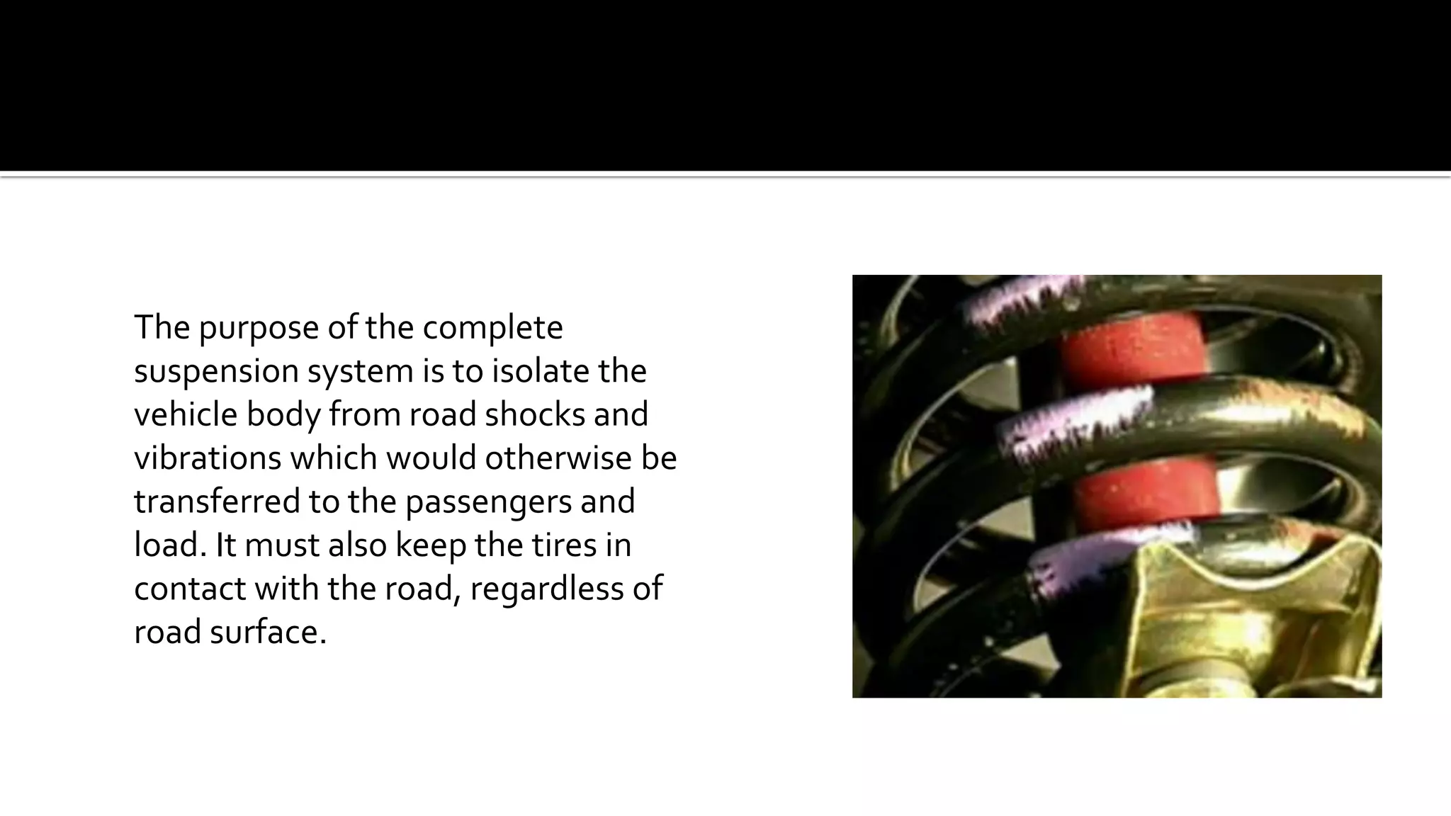 Presentation on Suspension system | PPTX