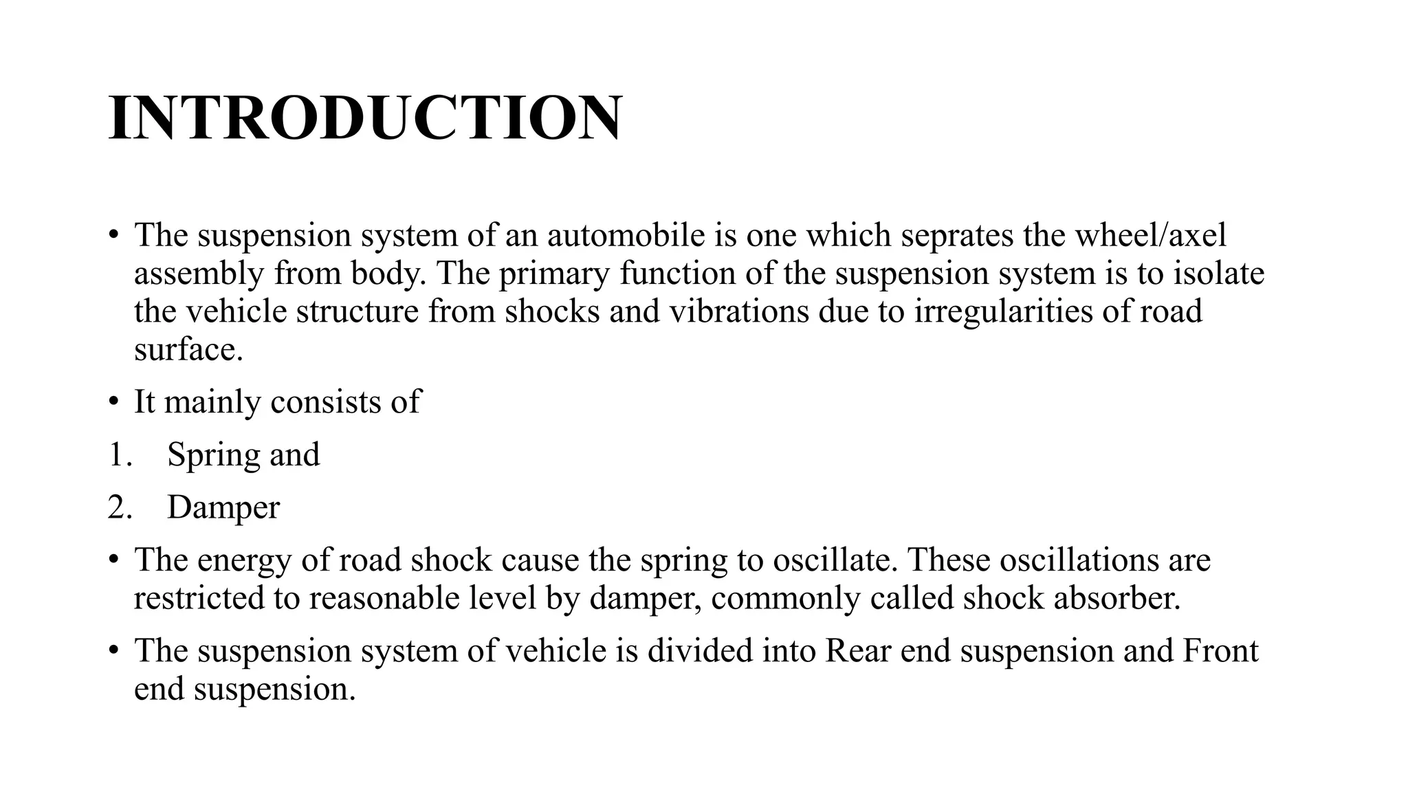 Suspension system | PPTX