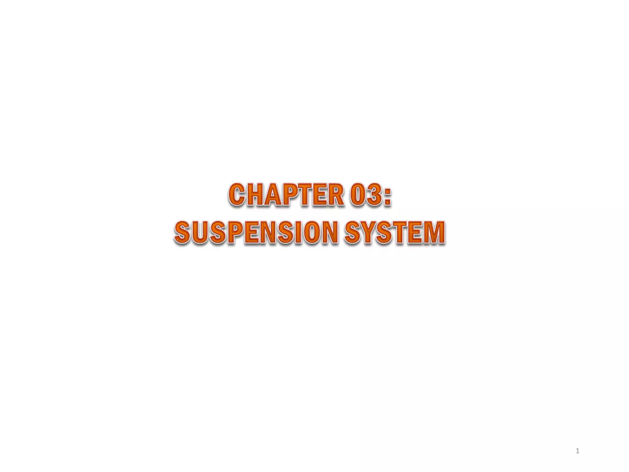 Suspension system PPT