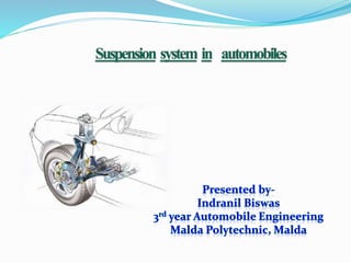 Suspension system in automobiles | PPTX