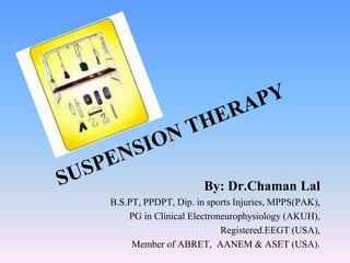 By: Dr.Chaman Lal
B.S.PT, PPDPT, Dip. in sports Injuries, MPPS(PAK),
PG in Clinical Electroneurophysiology (AKUH),
Registered.EEGT (USA),
Member of ABRET, AANEM & ASET (USA).
 