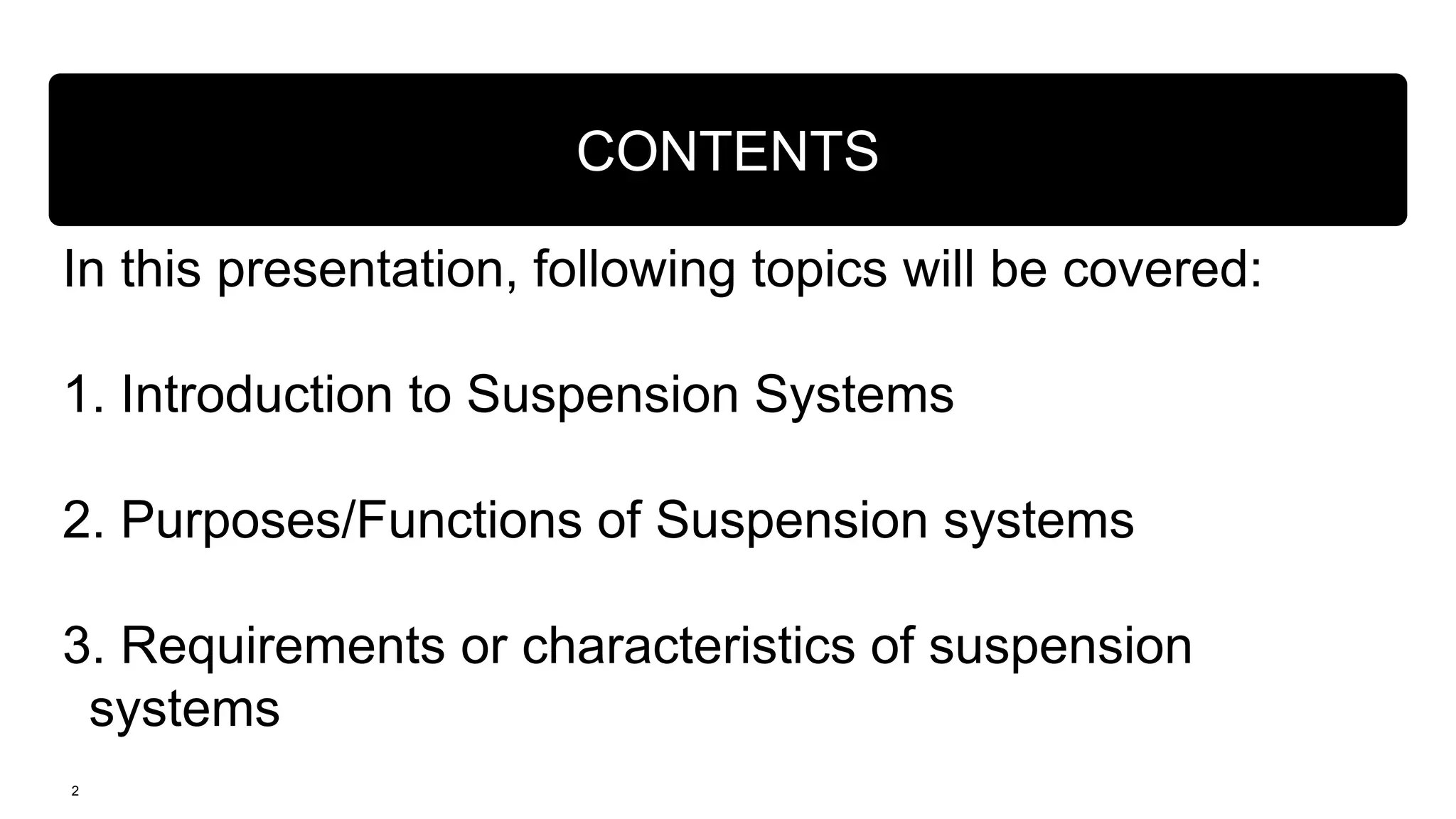 Suspension Systems, Introduction and requirement.pptx