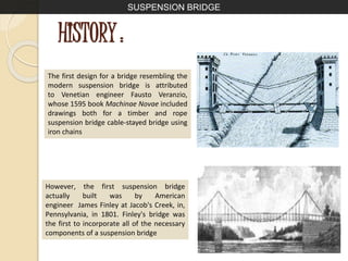 Susppension bridges | PPTX