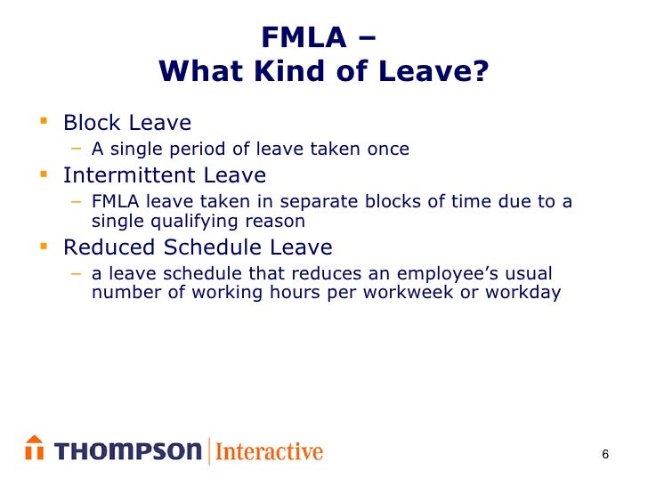 fmla family under members Leave the under FMLA Intermittent Controlling