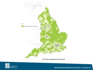 National Planning Policy Framework – one year on
 