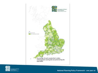 National Planning Policy Framework – one year on
 
