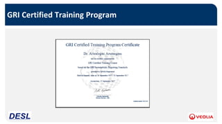 GRI Certified Training Program
 