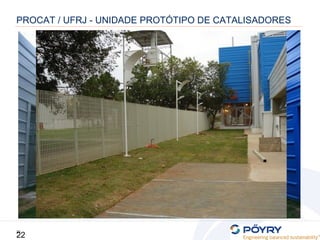 22
22
PROCAT / UFRJ - UNIDADE PROTÓTIPO DE CATALISADORES
 