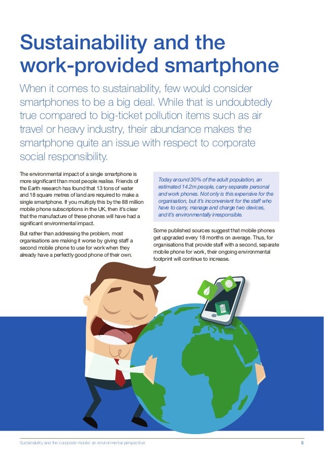 How we can reduce the impact of mobile phones on the environment.