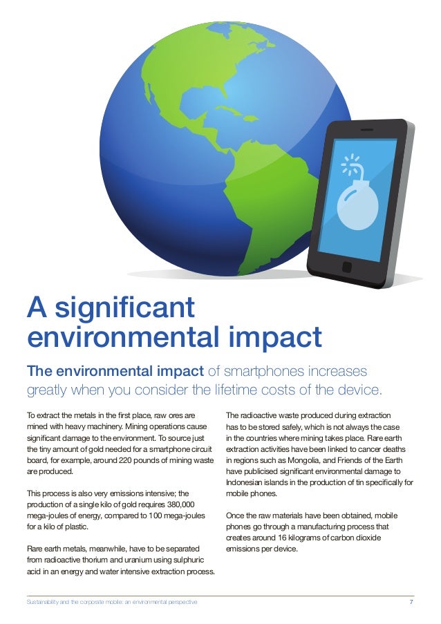 How we can reduce the impact of mobile phones on the environment.