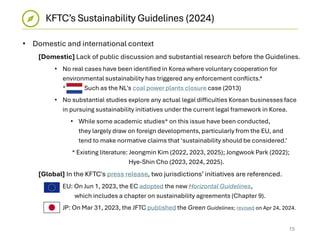 Environmental Sustainability and Competition Law: Korea | PDF