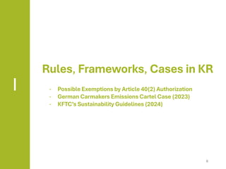 Environmental Sustainability and Competition Law: Korea | PDF