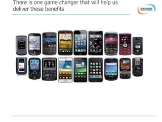 There is one game changer that will help us
deliver these benefits
 