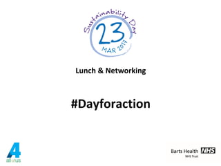 Lunch & Networking
#Dayforaction
 