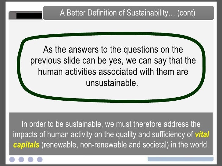 Sustainability Defined sustainability-defined