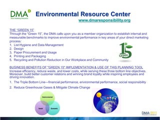 Paper, Packaging and Print resulting from Clean,     Responsible Production PracticesClimate Change and Carbon Footprint