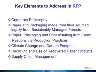 Provide Environmental RFP Template and other referencesSustainability Business GoalsPromote your commitment