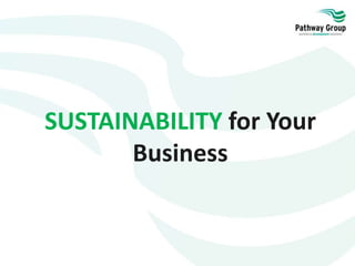 SUSTAINABILITY for Your
Business
 