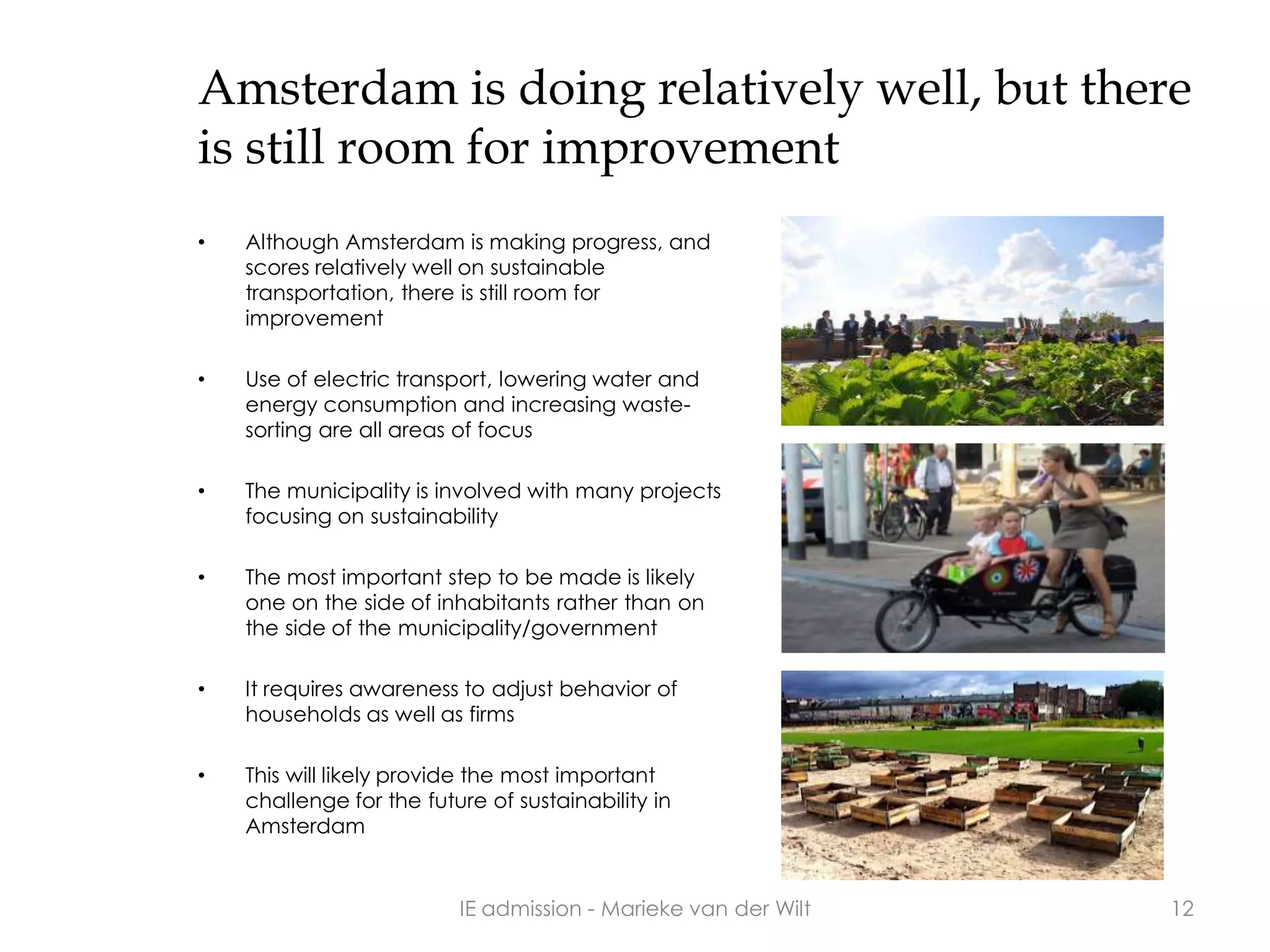 Sustainability in amsterdam | PPTX