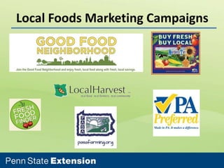 Local Foods Marketing Campaigns

 