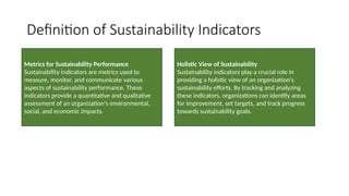 Sustainability Indicators environment.pptx - Environmental Sustainability Indicators For Organizations