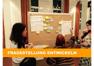 FRAGESTELLUNG ENTWICKELN
 