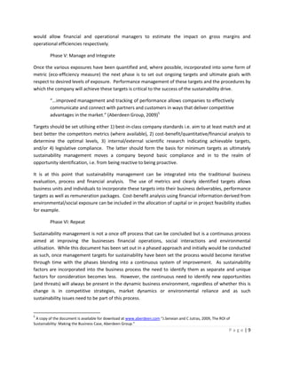 Sustainability Management | PDF